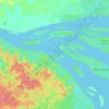 Badu Island topographic map, elevation, terrain