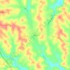 Shade topographic map, elevation, terrain