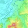 Metrich topographic map, elevation, terrain