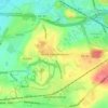 North Featherstone topographic map, elevation, terrain