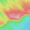 Vindhya Range topographic map, elevation, terrain