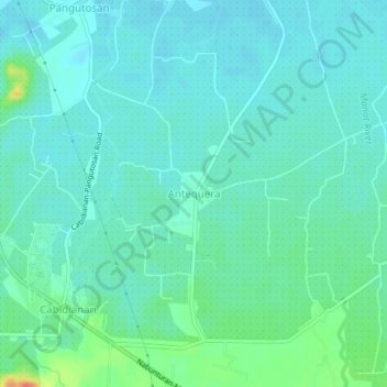 Antequera topographic map, elevation, terrain