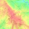 La Roussière topographic map, elevation, terrain