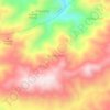 Terang Ulen topographic map, elevation, terrain