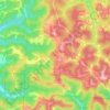 Dairy topographic map, elevation, terrain