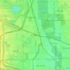 Franklin Park topographic map, elevation, terrain