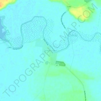 Tarwin Lower topographic map, elevation, terrain