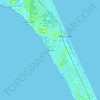 Sound Side topographic map, elevation, terrain