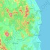 Ulu Tembeling topographic map, elevation, terrain