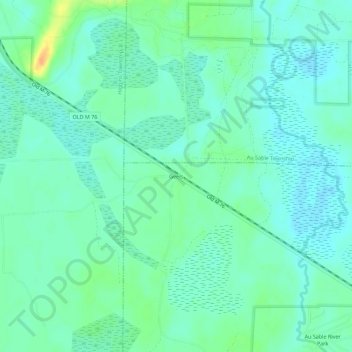 Geels topographic map, elevation, terrain