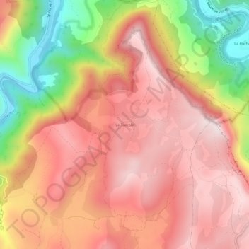 Le Tomple topographic map, elevation, terrain