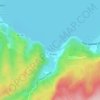 Lake Rotoiti topographic map, elevation, terrain