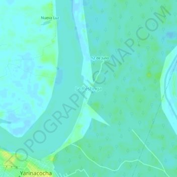La Restinga topographic map, elevation, terrain