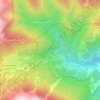 Miniere topographic map, elevation, terrain