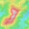Aiako Harria topographic map, elevation, terrain