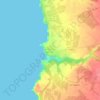 Zambujeira do Mar topographic map, elevation, terrain