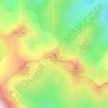La Montagnette topographic map, elevation, terrain