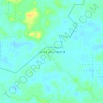 Muara Gerunggang topographic map, elevation, terrain