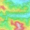 Aue topographic map, elevation, terrain