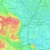 Egham topographic map, elevation, terrain