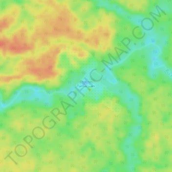 Tamacuari topographic map, elevation, terrain