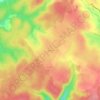 Moscou topographic map, elevation, terrain