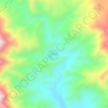Aninig topographic map, elevation, terrain