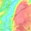 Collyweston topographic map, elevation, terrain