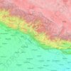 Mid-Western Development Region topographic map, elevation, terrain