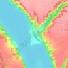 Sandy Beach topographic map, elevation, terrain