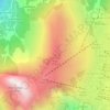 Crête du Fioc topographic map, elevation, terrain