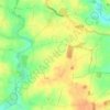 Berners Roding topographic map, elevation, terrain