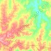 Clevelândia topographic map, elevation, terrain