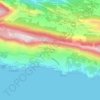 Lokva Rogoznica topographic map, elevation, terrain