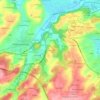 La Quiona topographic map, elevation, terrain