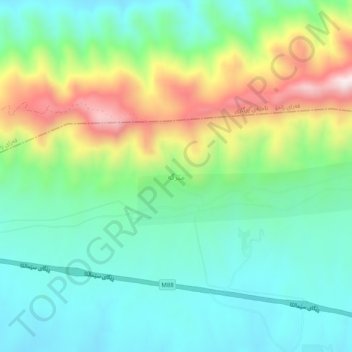 Mergasur topographic map, elevation, terrain