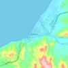 Mancora topographic map, elevation, terrain