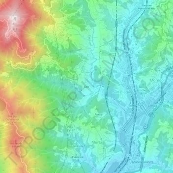 Geo topographic map, elevation, terrain