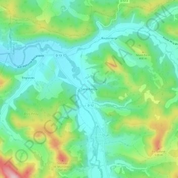 Saint-Pastou topographic map, elevation, terrain