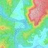 Coolendel topographic map, elevation, terrain