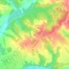 Peyrel topographic map, elevation, terrain