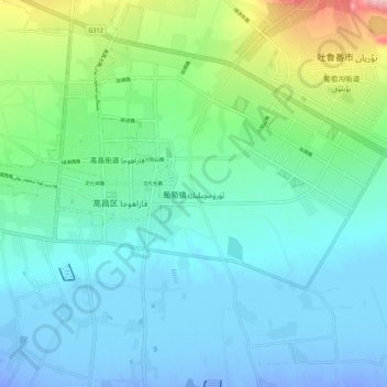 葡萄镇 topographic map, elevation, terrain