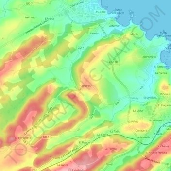 Condres topographic map, elevation, terrain