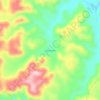 Ojos Azules topographic map, elevation, terrain