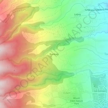 Banikag topographic map, elevation, terrain