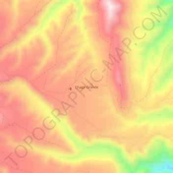 Chajpi Grande topographic map, elevation, terrain