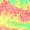 Soweto topographic map, elevation, terrain