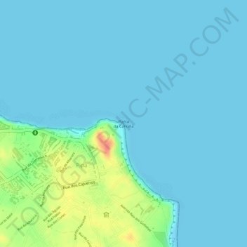 Ponta da Cancela topographic map, elevation, terrain