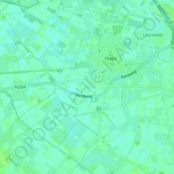 Putselaar topographic map, elevation, terrain