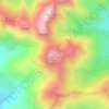 Monte Cintu topographic map, elevation, terrain
